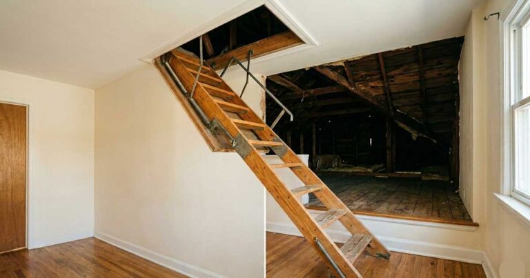 Padlásfeljáró lépcső készítése